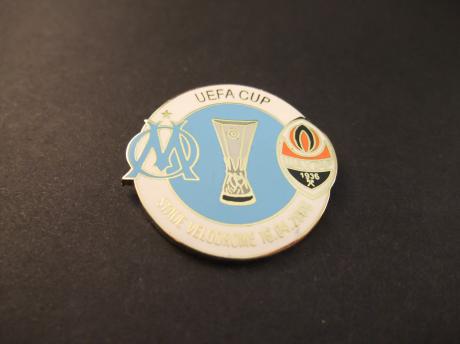 Kwartfinale  UEFA Cup voetbal 16-4- 2009 Shakhtar Donetsk- Olympique Marseille wit-blauw